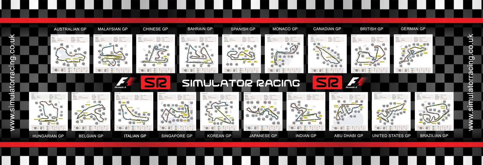 F1 2013 Circuits 20' Banner